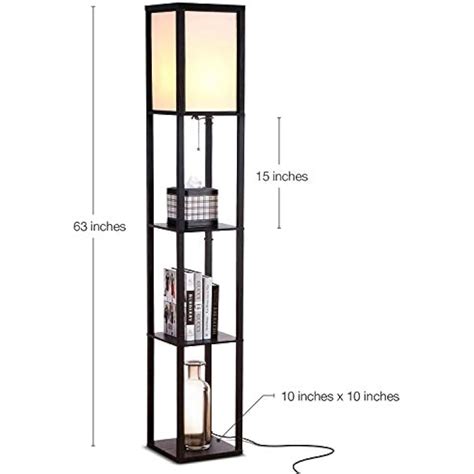 Brightech Modern Shelf Floor Lamp with LED Bulb - Corner India | Ubuy