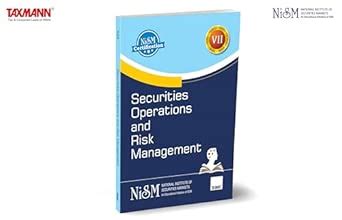 Buy NISM X Taxmann's Securities Operations and Risk Management ...