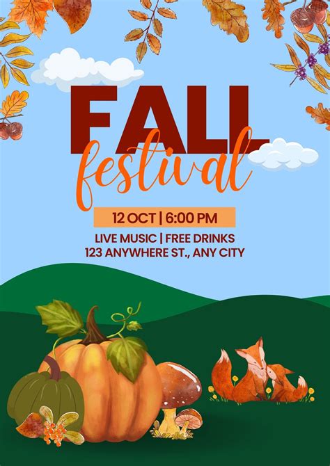Fall Harvest Festival Ideas Sjabloon Fall Harvest Festival Instagram
