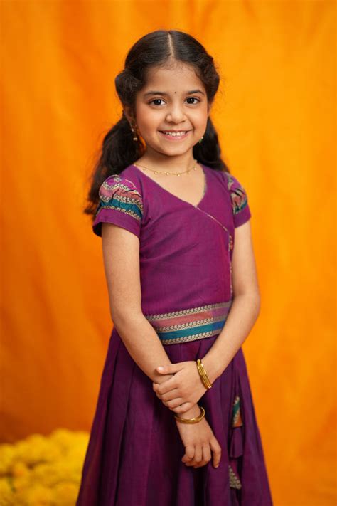 Custom Kids Festive Wear – Vanika Magenta Handloom Set – ekantastudio