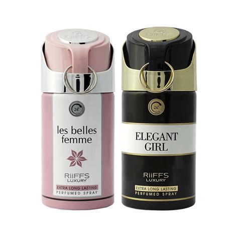 Buy RiiFFS Set of 2 Premium Deodorant, Les Belles Femme & Elegant Girl ...