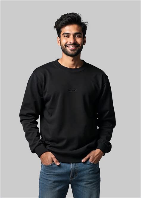 Solid Regular Fit Sweatshirt For Men