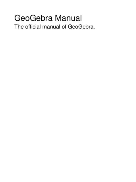 GeoGebra Tutorial PDF 的图像结果
