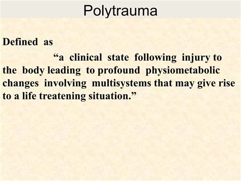 Polytrauma | PPTX