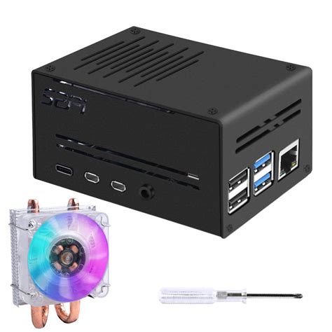 Buy Raspberry Pi 4 Metal Case with Fan,Raspberry Pi 4B Case with ...