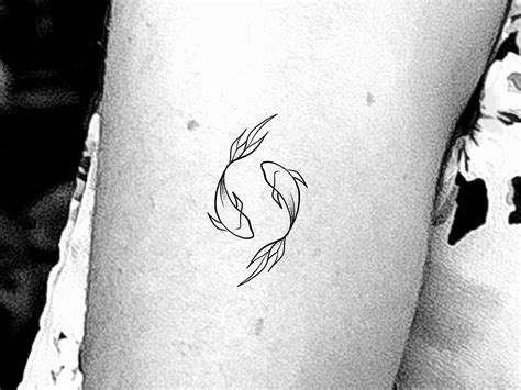 Simple Koi Fish Tattoo