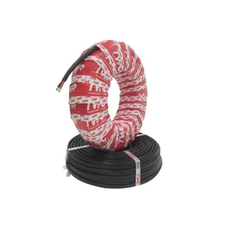 Buy TWC Lite 10 Sqmm 2 Core Aluminium Black Twin Flat Cable, TWCLAT05 ...