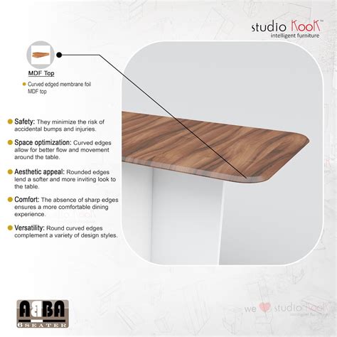 Abba 6 Seater Folding Dining Table (Without Chairs) – StudioKook
