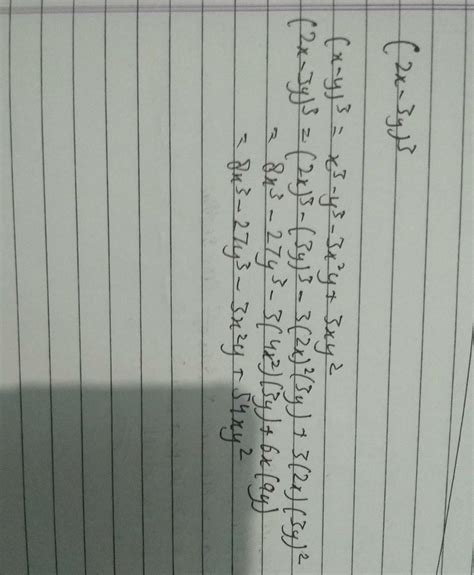 (ii)Expand using identity(2x-3y)3 - Brainly.in