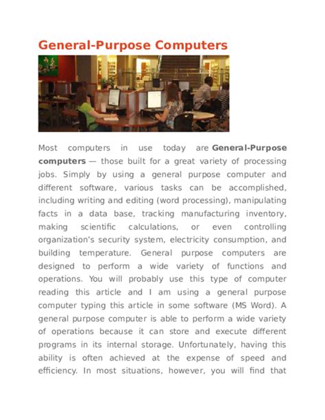 Image result for Design of General Purpose Computer