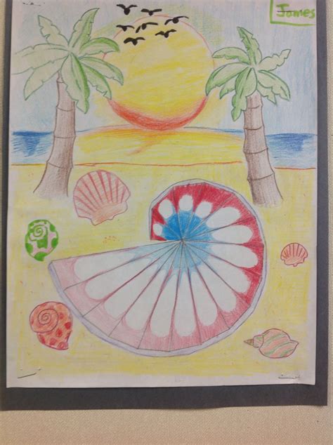 Shell on Beach | Math art projects, Spiral art, Pythagorean spiral