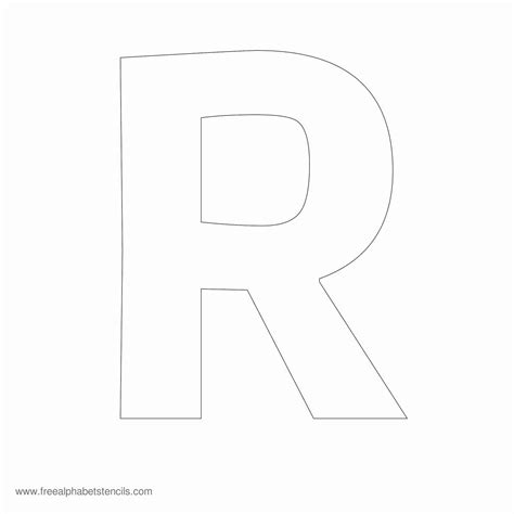 Block Letter R