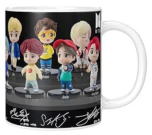 Buy PrintingZone BTS Mug BTS Signature Mug V Suga J-Hope Jungkook Jin ...