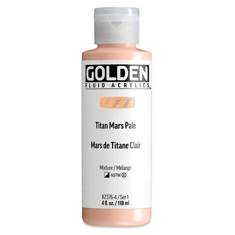 Golden Fluid Acrylic - Titan Mars Pale, 4 oz bottle, Color: Brown ...