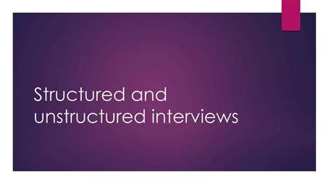 Unstructured Interview 的图像结果