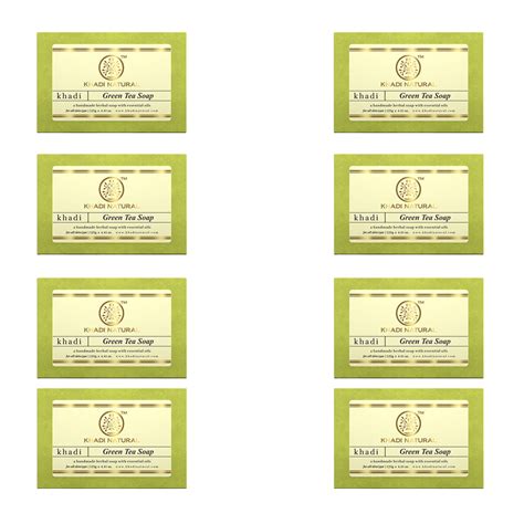 Khadi Natural Green Tea Soap Combo Pack Of 8 – 125gm Each