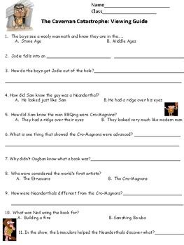 Time Warp Trio: Caveman Catastrophe Video Notes | TPT