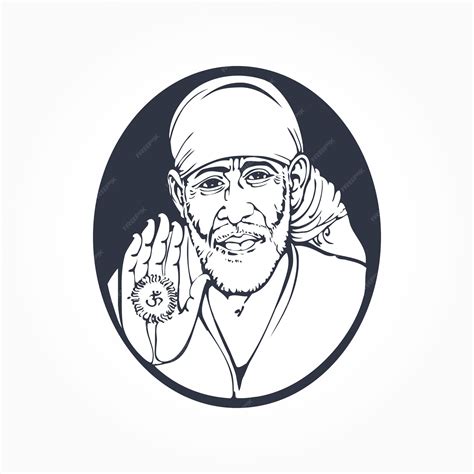Shirdi Sai Baba Wallpaper Black And White
