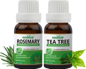 essancia Pack of 2 Essential Oils Rosemary Oil & Tea Tree Oils Combo ...