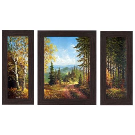 Wens 'Peaceful Nature' Wall Art (MDF, 30 cm x 34 cm x 1.5 cm , WSP-4254 ...