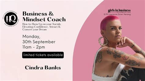 GIB HQ Masterclass Cindra Banks - Business & Mindset Coach, UNIT 5, 15 ...