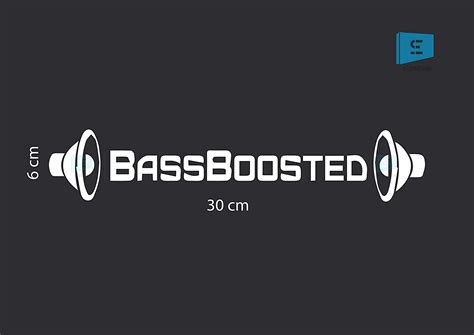 SIGN EVER Bass Boosted Vinyl Car Stickers and Decals Sides Window Auto ...