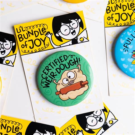Certified Weir-dough Button Badge – Doodleholic
