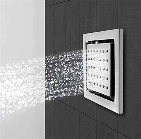 Square Wall Jet Shower with Concealed Body & Adjustable Angle – Marcoware