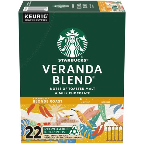 Brandclub - Starbucks Veranda Blend, Blonde Roast Coffee, Keurig K-Cup ...
