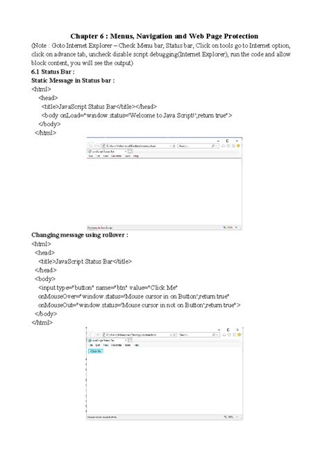 Chapter 6 Examples 084349 - Chapter 6 : Menus, Navigation and Web Page ...