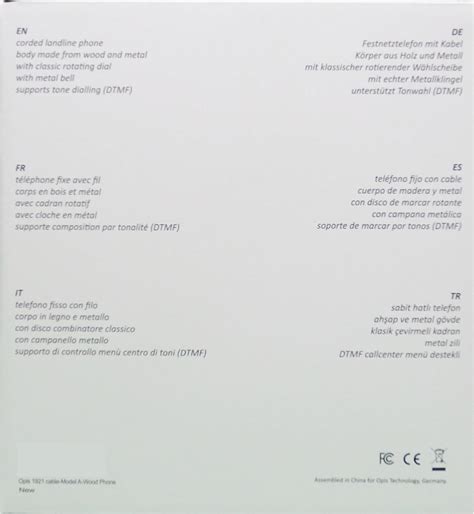 Opis Technology OPIS 1921 Vintage Phone with Wood & Metal Body, India ...