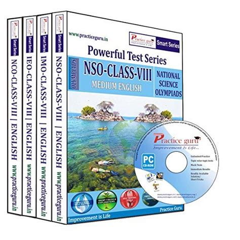 Practice Guru Class 8 - Combo Pack (IMO/NSO/IEO/NCO) Test Series (CD ...