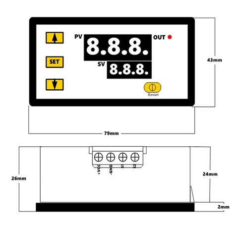 Probots Digital Temperature Controller 12V 1M probe Heating Cooling Buy ...