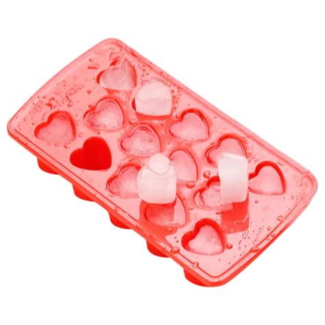 Buy Suzec 14 Grid (Pack of 1) Heart Shape Ice Cube Tray, Chocolate ...