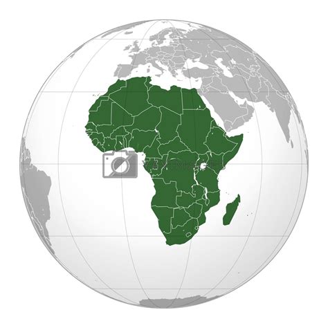 Africa Globe Map