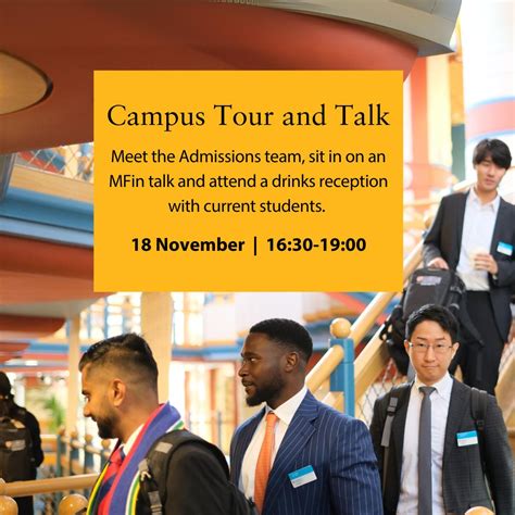 Join us for our Campus Tour and Talk! 📅 Monday 18 November 2024 ⏲️ 16: ...