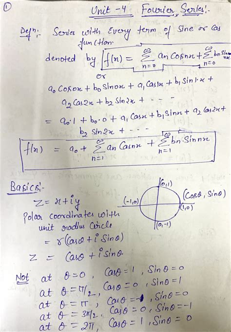Unit 4 fourier series - This is notes for b tech cse - Software ...