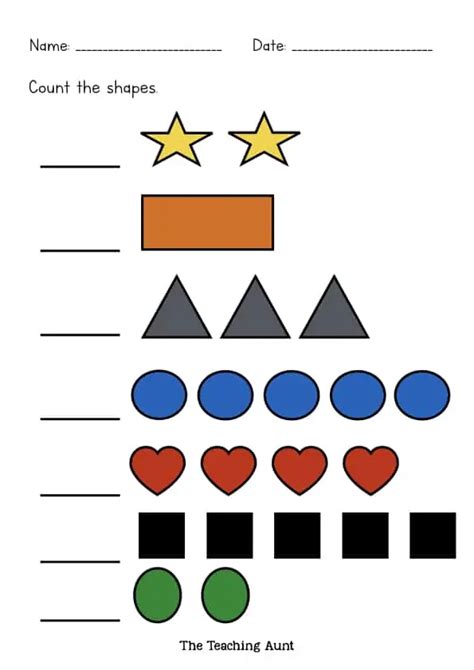 Count Shapes Worksheet 的图像结果