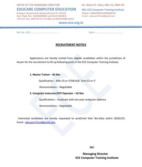 ECE COMPUTER TRAINING INSTITUTE