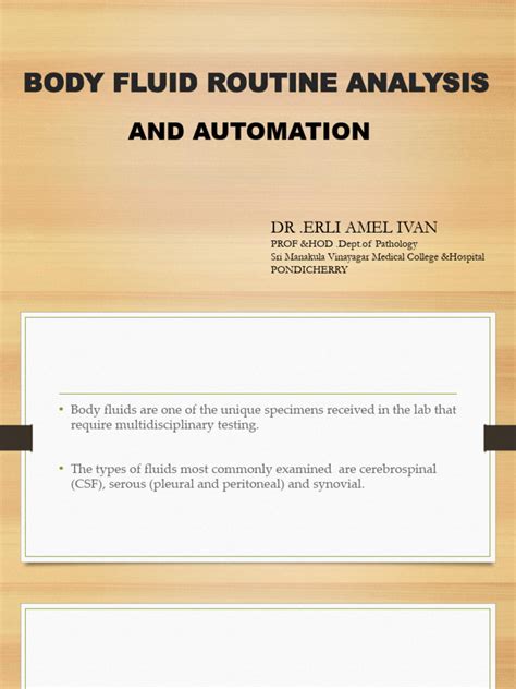 Body Fluids Analysis 的图像结果