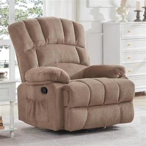 Oversized Rocker Recliner Chair For Adults, 360° Swivel Recliner Chair ...