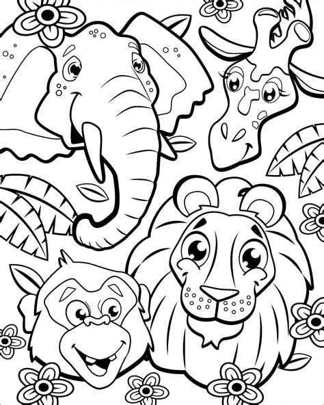 Printable Jungle Coloring Pages - prntbl.concejomunicipaldechinu.gov.co
