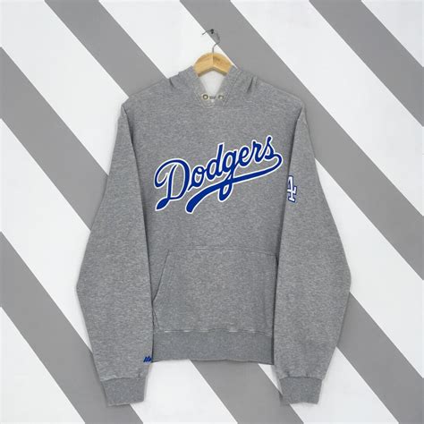Vintage Y2K Los Angeles Dodgers Mlb Hoodie Sweatshirt Large LA Dodgers ...