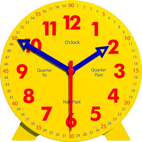 WISE HEDGEHOG Kids Telling Time Practice Learning Clock, 4 Inch Size ...