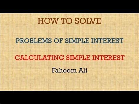 Image result for How to Solve Interest Rate Problems