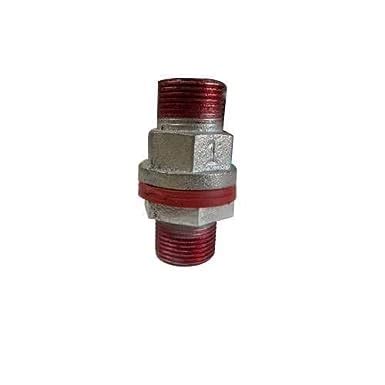 B K JAGAN & CO GI TANK NIPPLE THREADED 2-Way Coupling Pipe Joint (1/2 ...