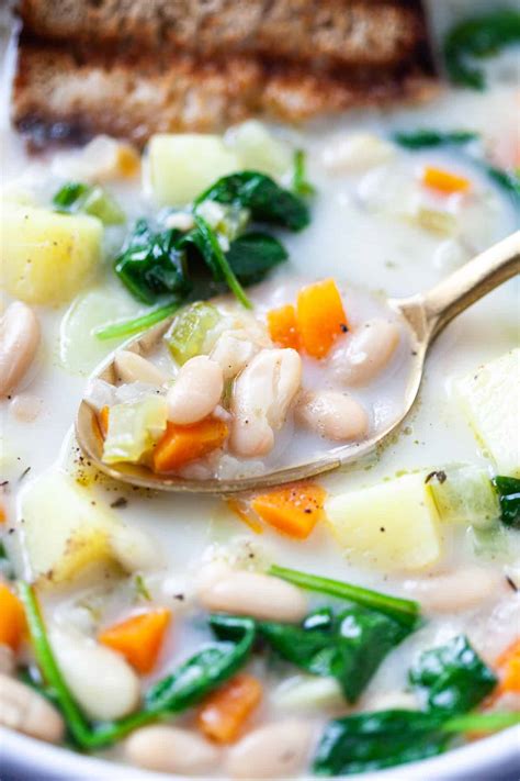 Vegan White Bean Stew - Vibrant plate