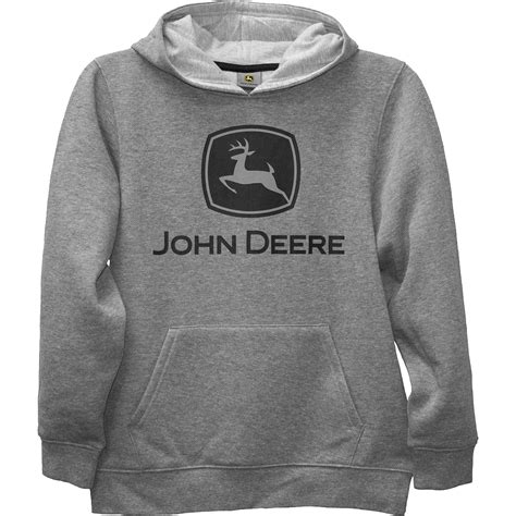 John Deere Logo Grey Fleece Hoodie 3T - LP70739-3T - Walmart.com
