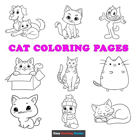 Printable Coloring Page Cat - prntbl.concejomunicipaldechinu.gov.co