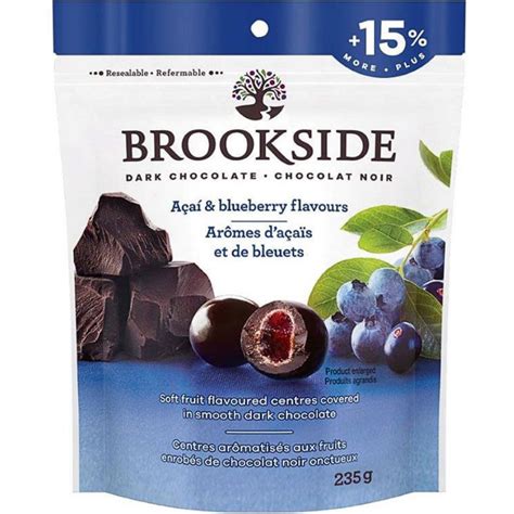BROOKSIDE DARK CHOCOLATE ACAI & BLUEBERRY 235g – Canteen Canada